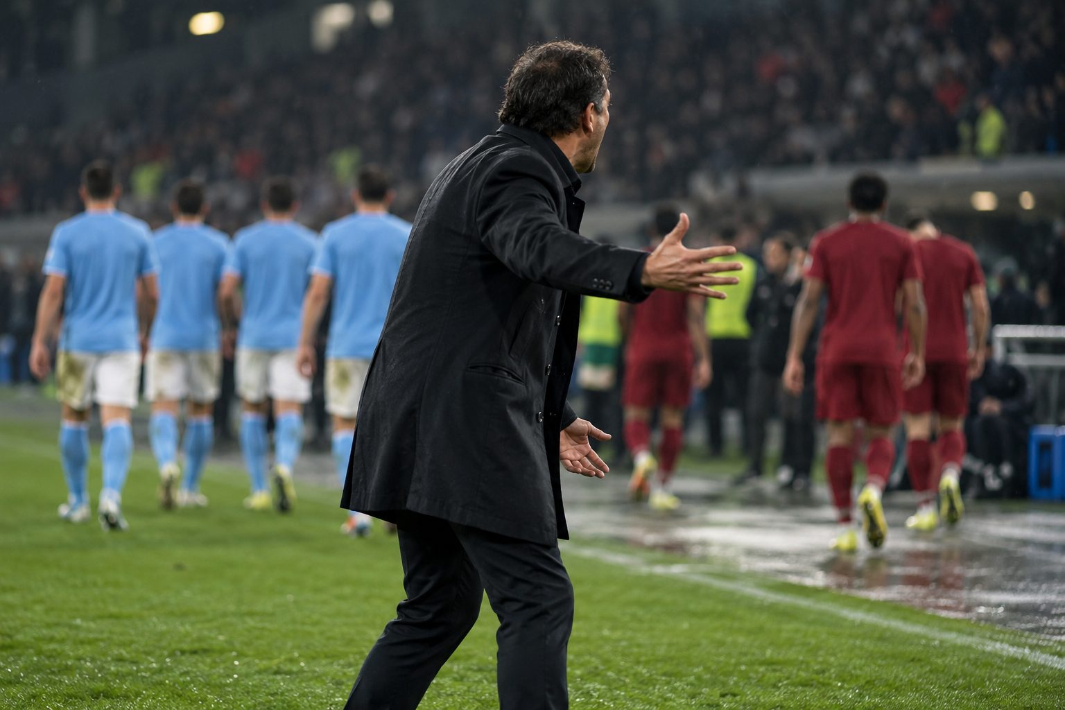 Allegri reacts after Napoli draw 3-3 with Roma