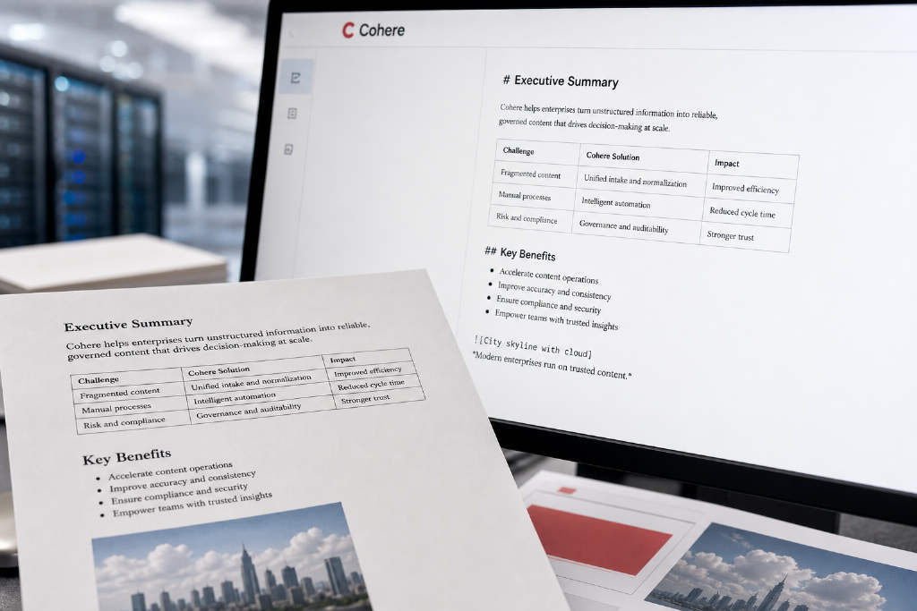 Cohere 推出 Parse 5,可将企业文档解析为 Markdown