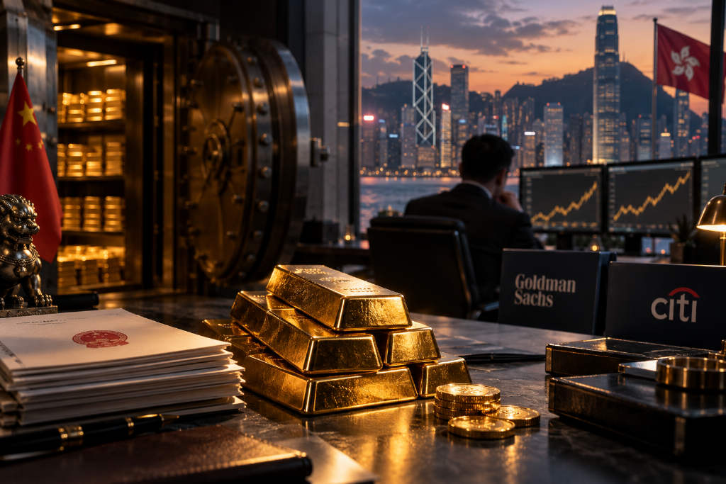 高盛与花旗维持黄金看涨,现货金价及港股概念股走高