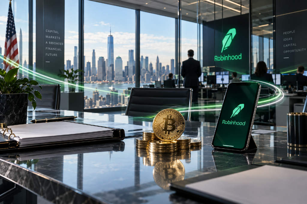 Robinhood将2500万美元比特币纳入资产负债表