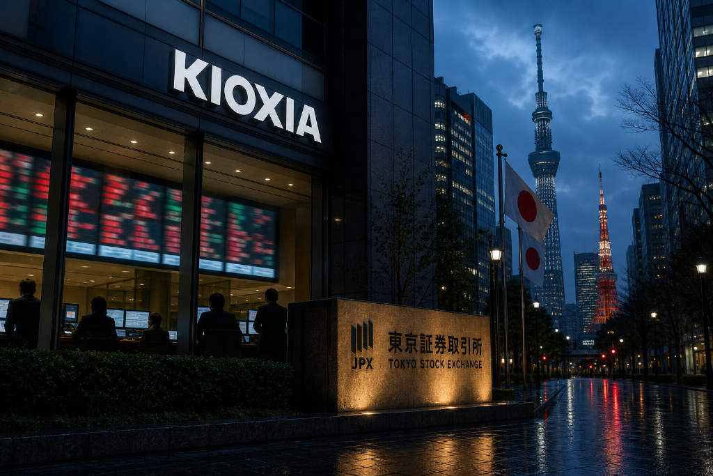 Nikkei 225 Falls 3% Intraday as Kioxia Drops Nearly 8%