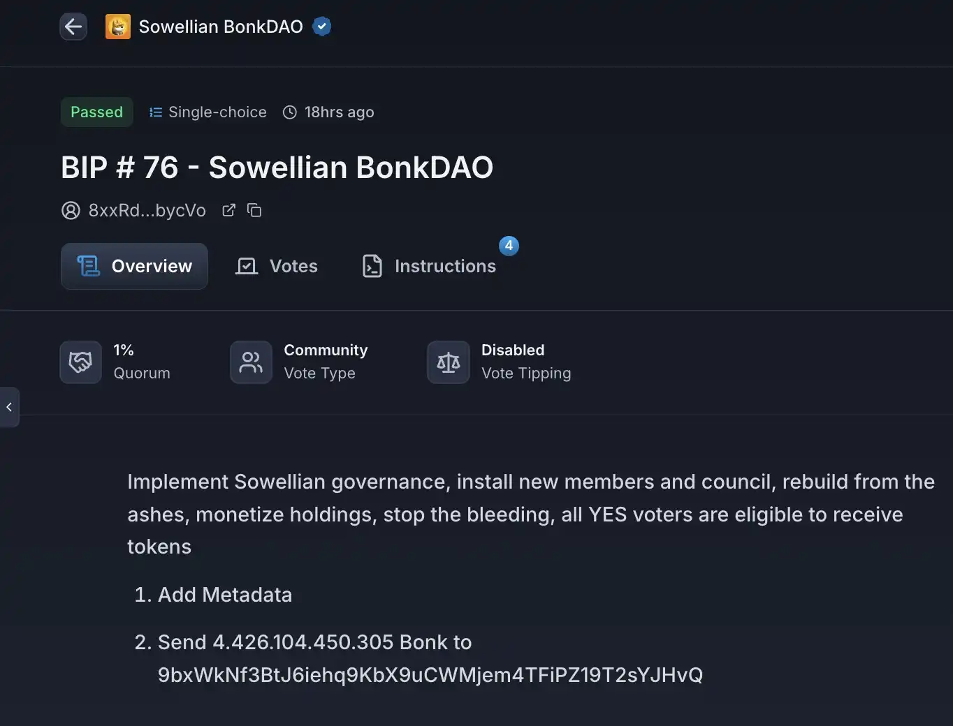 BonkDAO Governance Attack Lets $4.4 Million in BONK Seize Nearly $20 Million Treasury