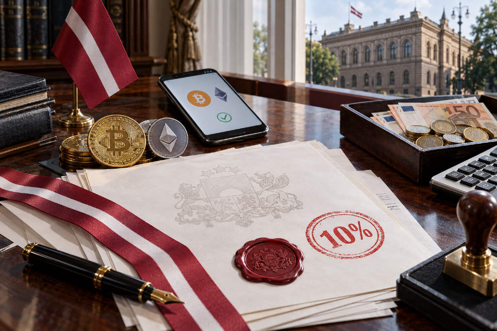 Latvia passes crypto tax overhaul, plans to allow tax payments in crypto from 2027