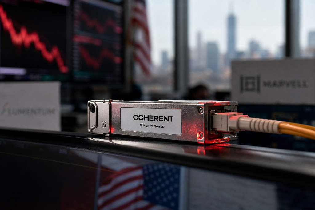 美股光通信板块盘前走弱,Coherent跌近5%