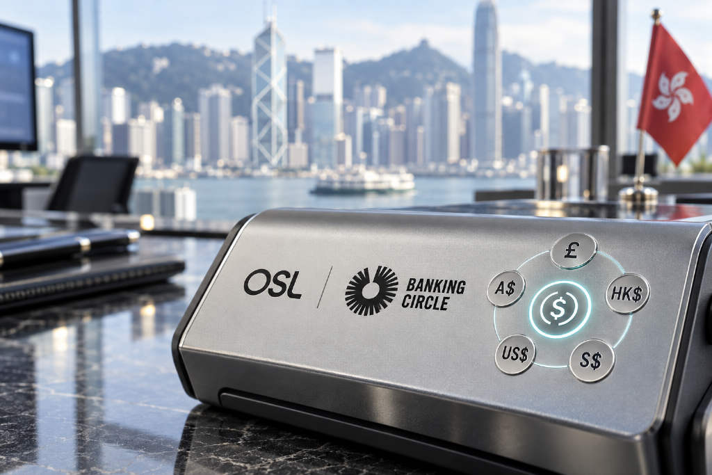 OSL与Banking Circle扩大合作,新增5种货币稳定币兑法币通道