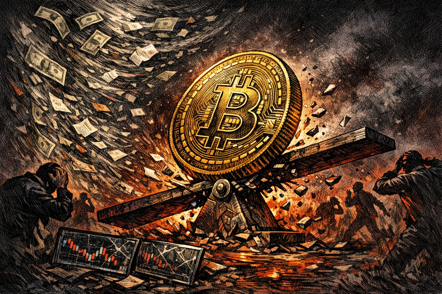 Bitcoin Hits $75,404 Then Plunges $1,900, 174K Traders Liquidated $438M as Shorts Dominate