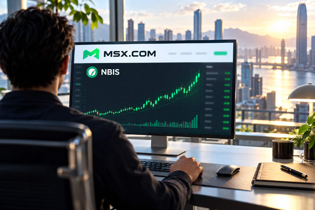 NBIS rises 10.5% over the past 24 hours, MSX.COM data shows