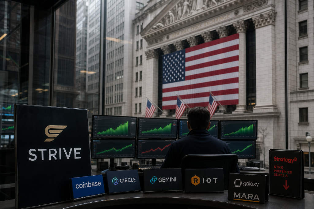 Bitget:美股加密板块多数走高,Strive 涨 8.10%,STRC 微跌
