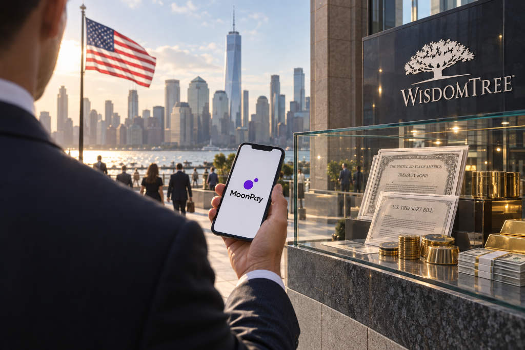 WisdomTree将向MoonPay 3500万账户开放代币化美债基金入口