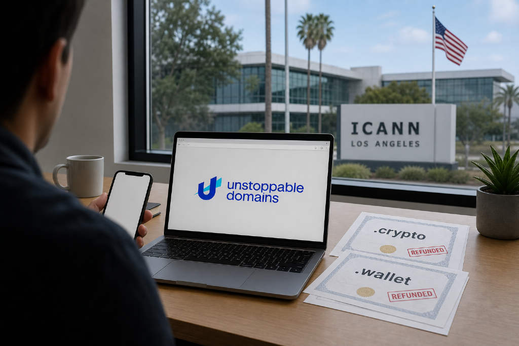 Unstoppable 放弃申请 ICANN,退还部分 Web3 域名费用