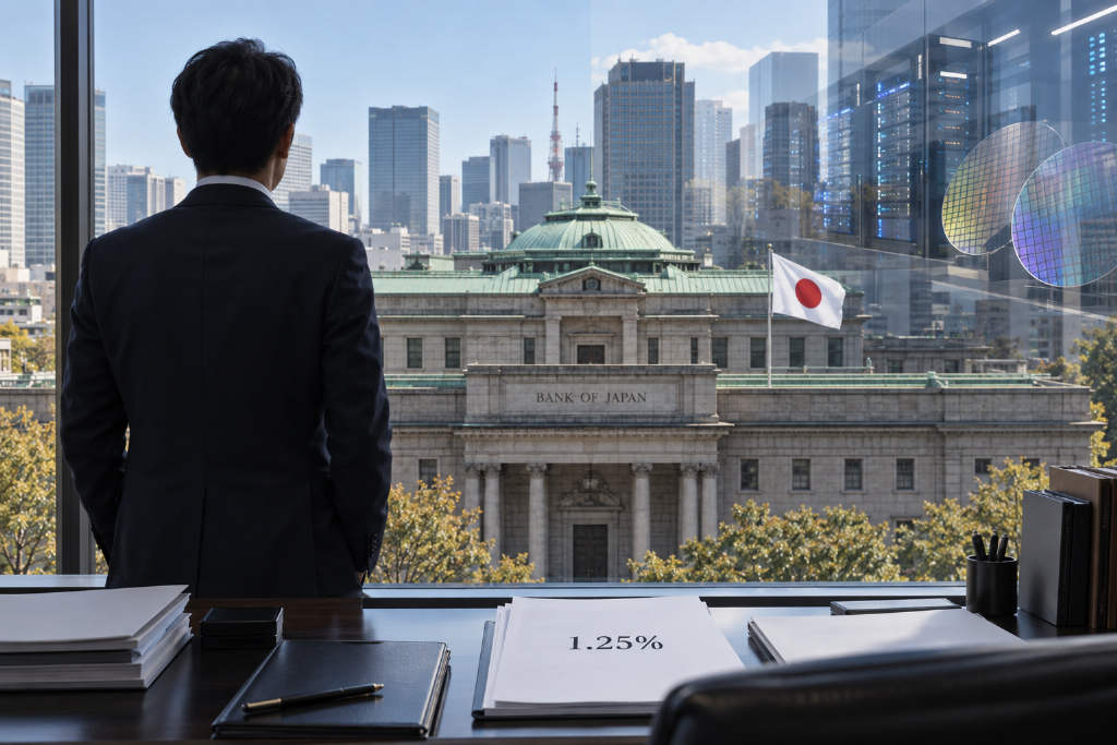 日本央行升息至 1.25%,决议文将 AI 需求列为推升物价因素