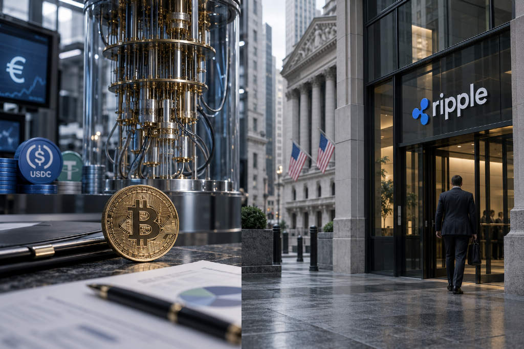 Bitcoin quantum fears turn into an economic issue as Ripple wins charter and USDC gains in Europe