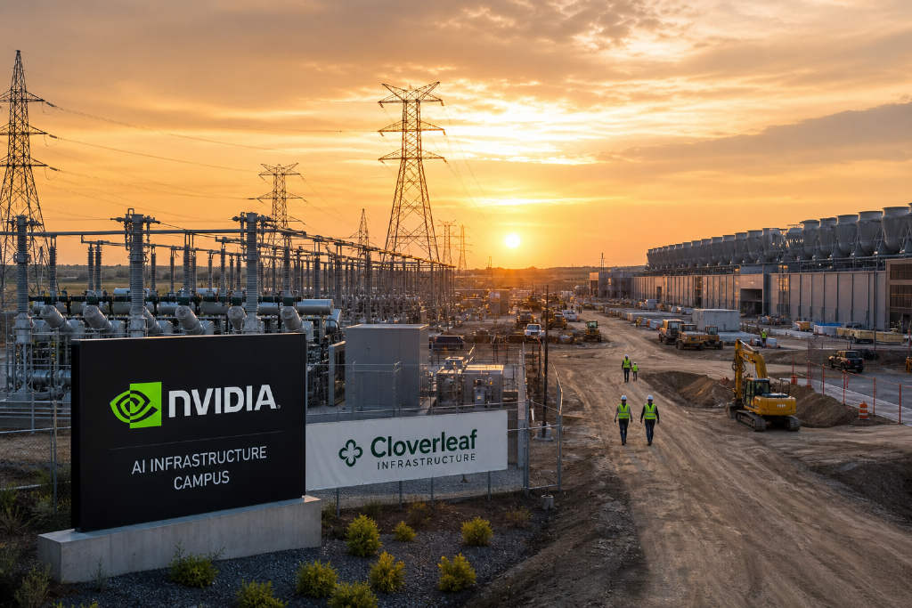 英伟达洽谈数亿美元投资 Cloverleaf,加码数据中心电力布局