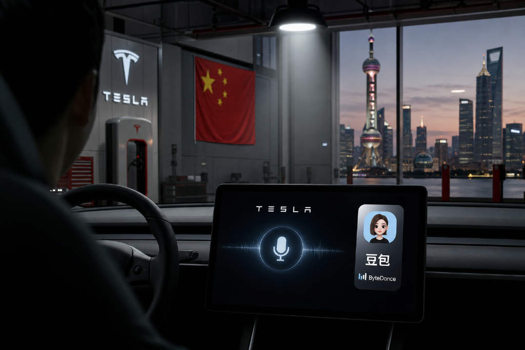 特斯拉中国全系车型接入字节跳动豆包大模型