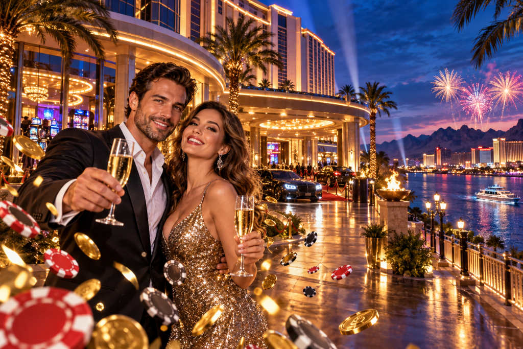 Edgewater Casino Resort: fixed location and documented straight-line distances