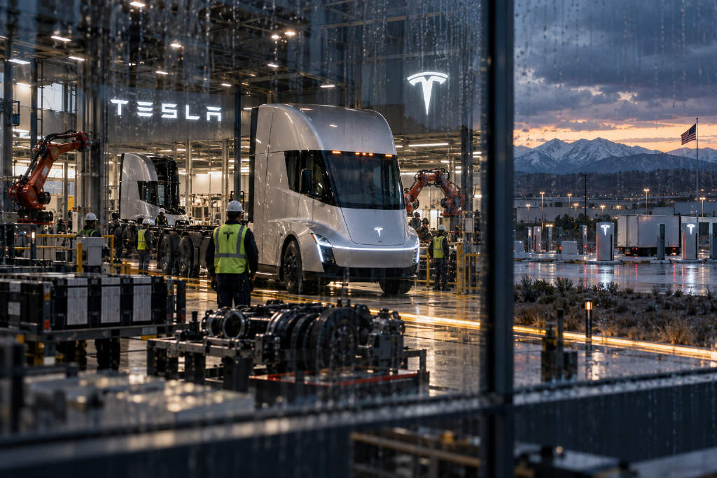 Tesla starts Semi mass production in Nevada after a seven-year delay