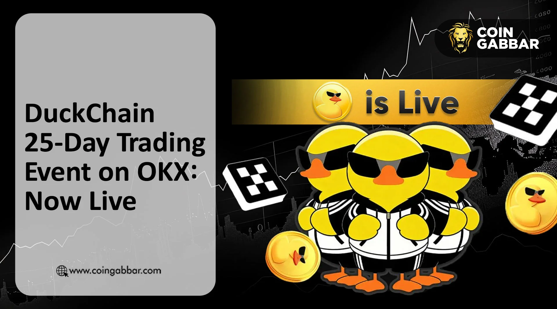 OKX上线DuckChain 25天交易赛,300000枚DUCK奖励分层解锁