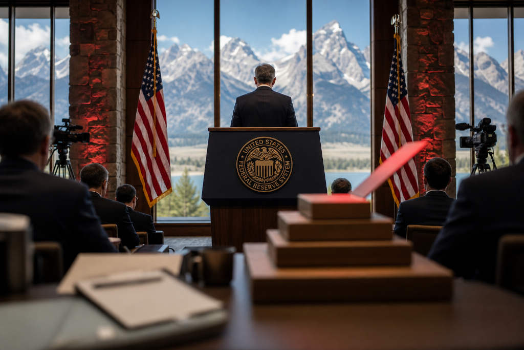 Wall Street Reads Waller’s Jackson Hole Debut as a Hawkish Reset, Lifts Odds of a September Fed Hike