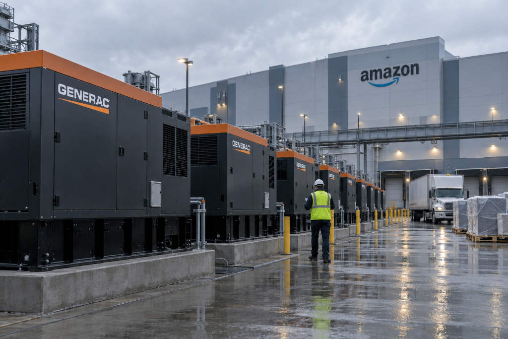 Generac与亚马逊签长期供货协议,首批数据中心订单预计达24亿美元