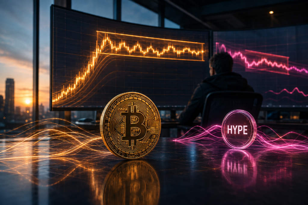 BTC高位震荡预期升温,HYPE背驰风险进入观察窗口