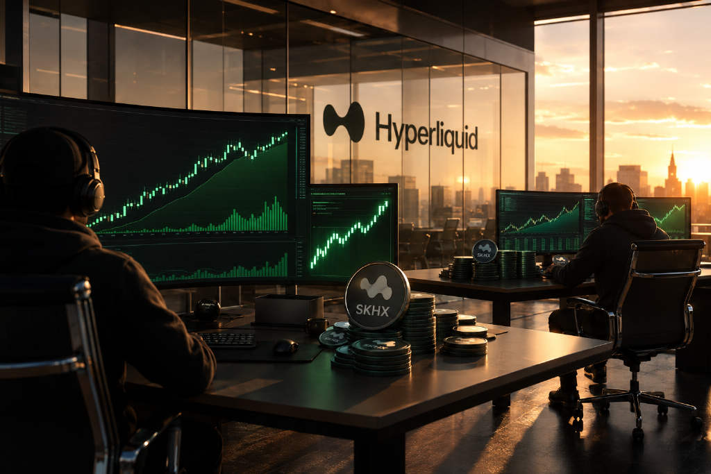 Hyperliquid两巨鲸做多SKHX,浮盈约16.8万美元