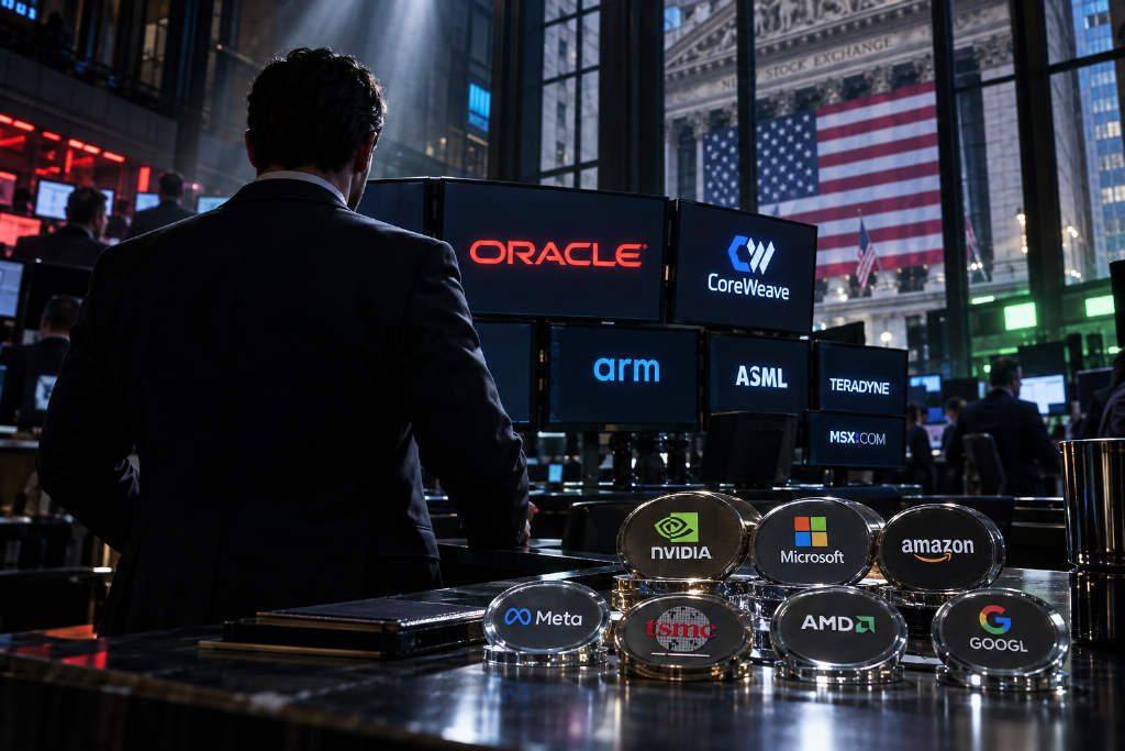 美股开盘涨跌不一,AI 概念股普涨,Oracle 涨超 6.47%
