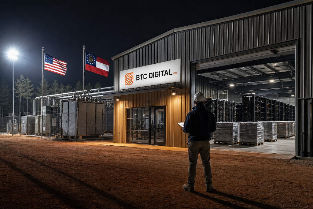 BTC Digital 佐治亚州 10MW 算力项目完工