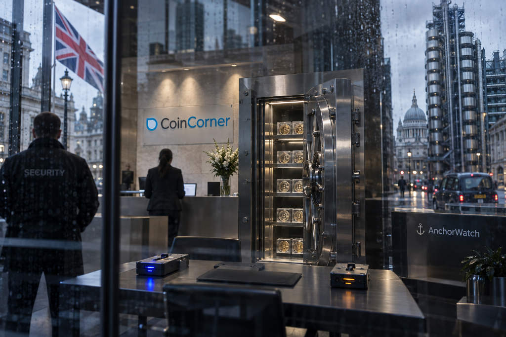 CoinCorner与AnchorWatch为英国客户推出受保比特币托管服务
