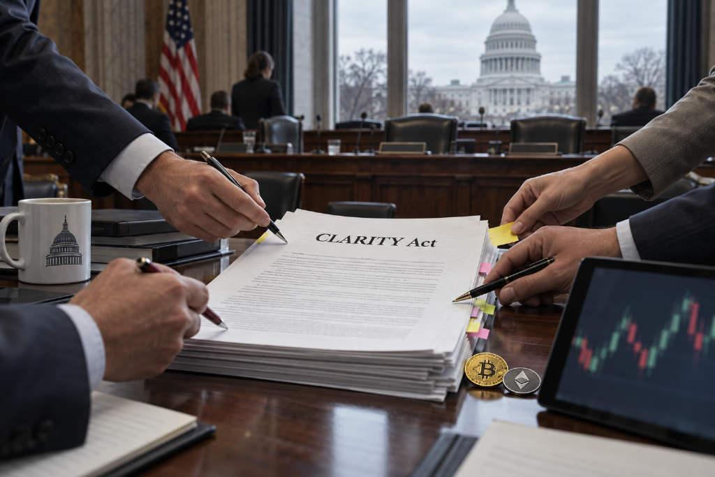Departures and a drafting fight cloud the next phase of the CLARITY Act