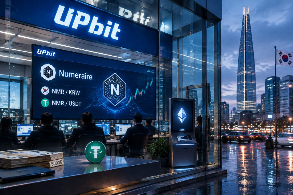 UPBIT 将于 10 月 6 日上线 NMR,开放 KRW 与 USDT 市场