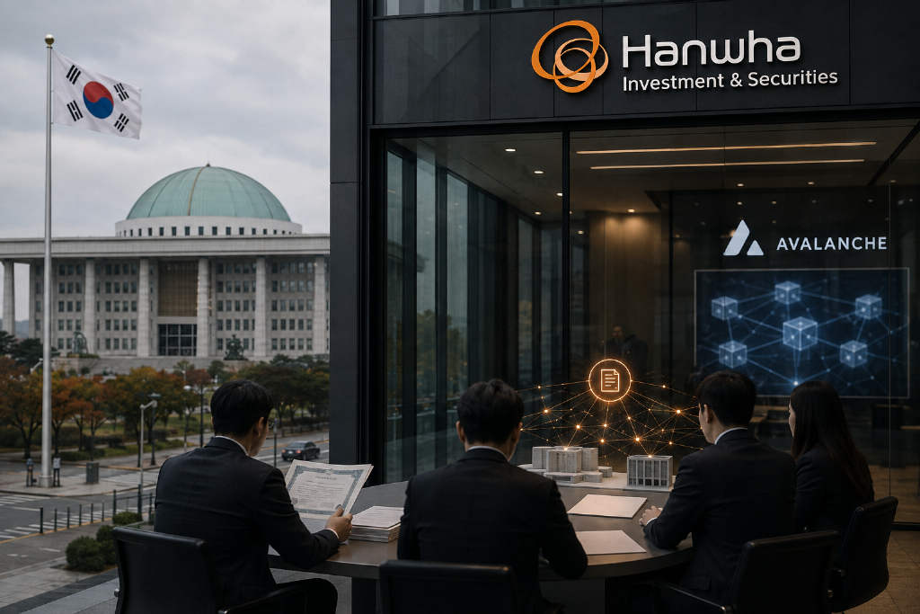 韩华证券在 Avalanche 开发代币化证券平台,提前布局韩国 2027 新规