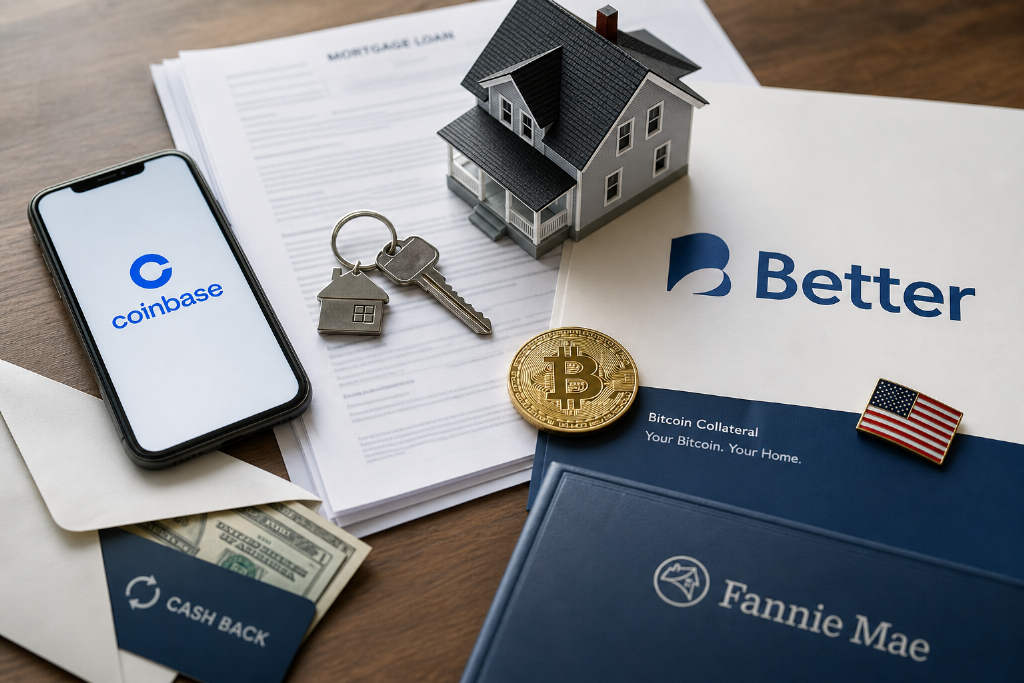Better Home 与 Coinbase 在美推出比特币抵押房贷