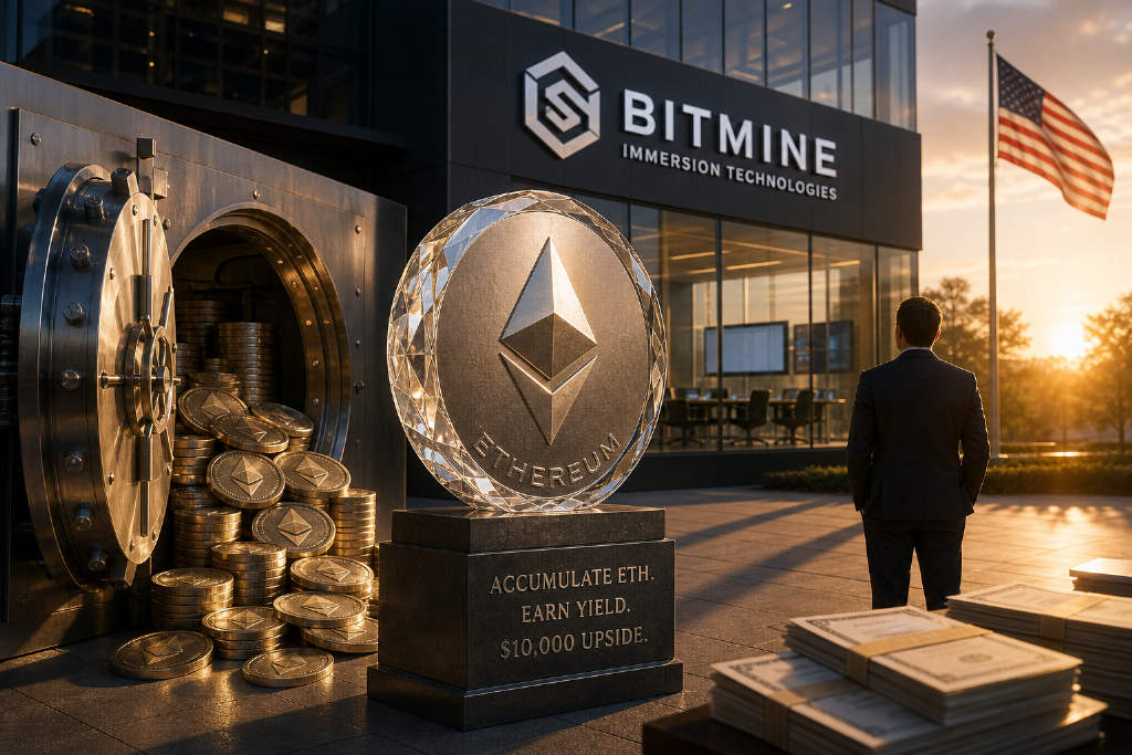 Tom Lee谈BitMine逼近5% ETH持仓:目标未必止于此,ETH上看1万美元