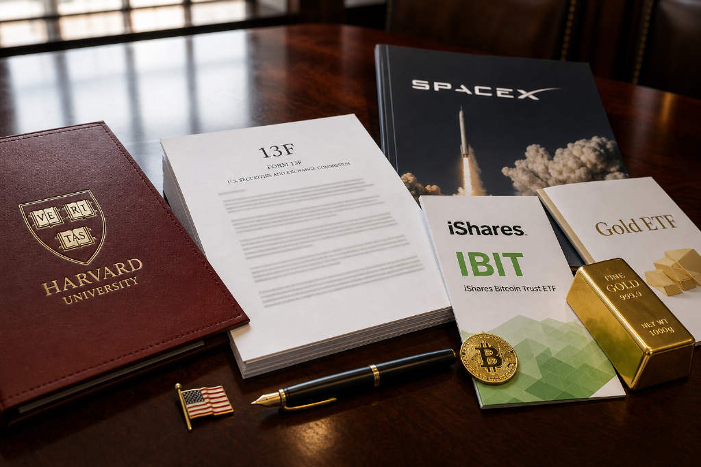 Harvard endowment holds IBIT stake steady at $101.4 million as SpaceX tops portfolio at $2.21 billion