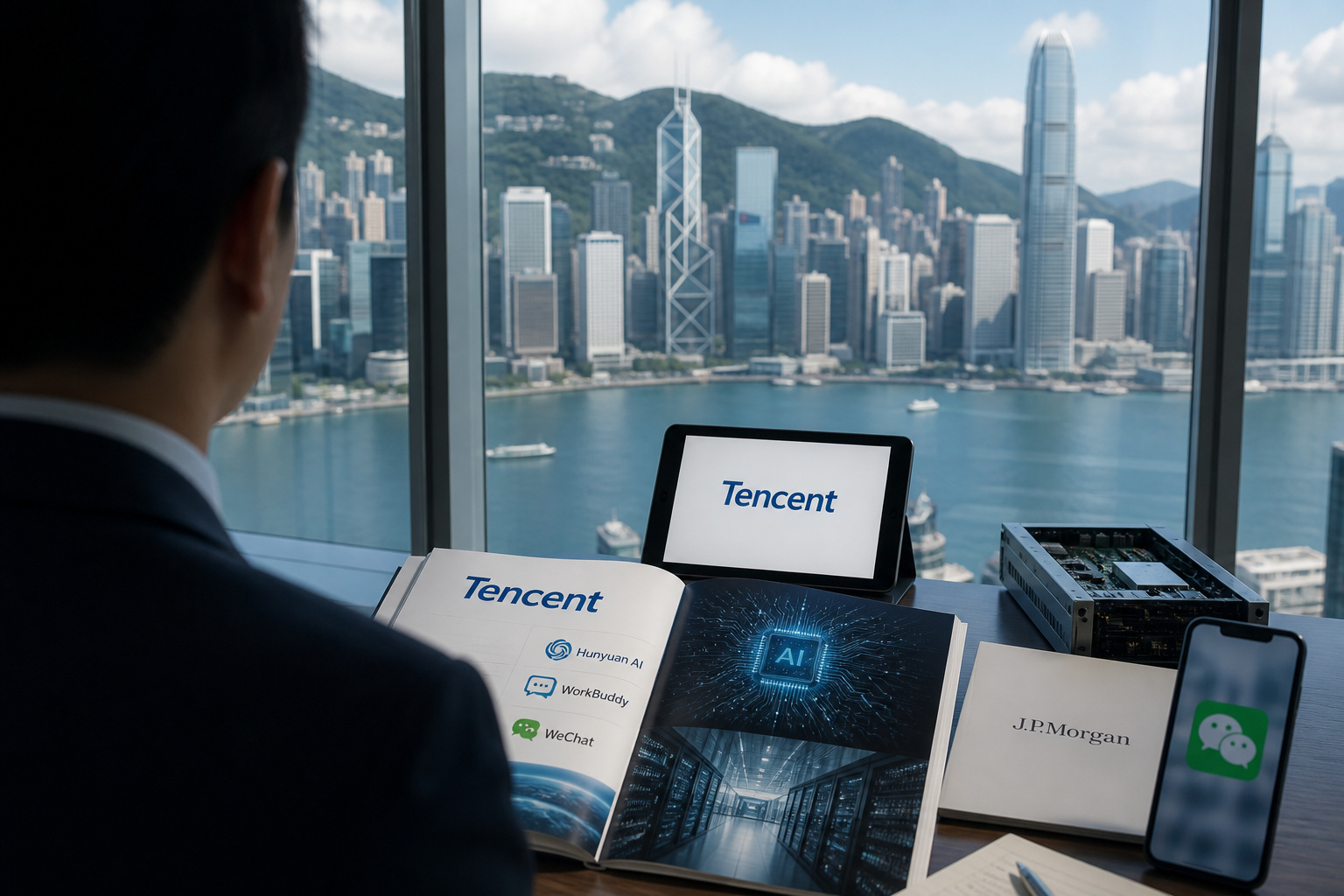 摩根大通维持腾讯增持评级,关注 AI 投入何时兑现收入