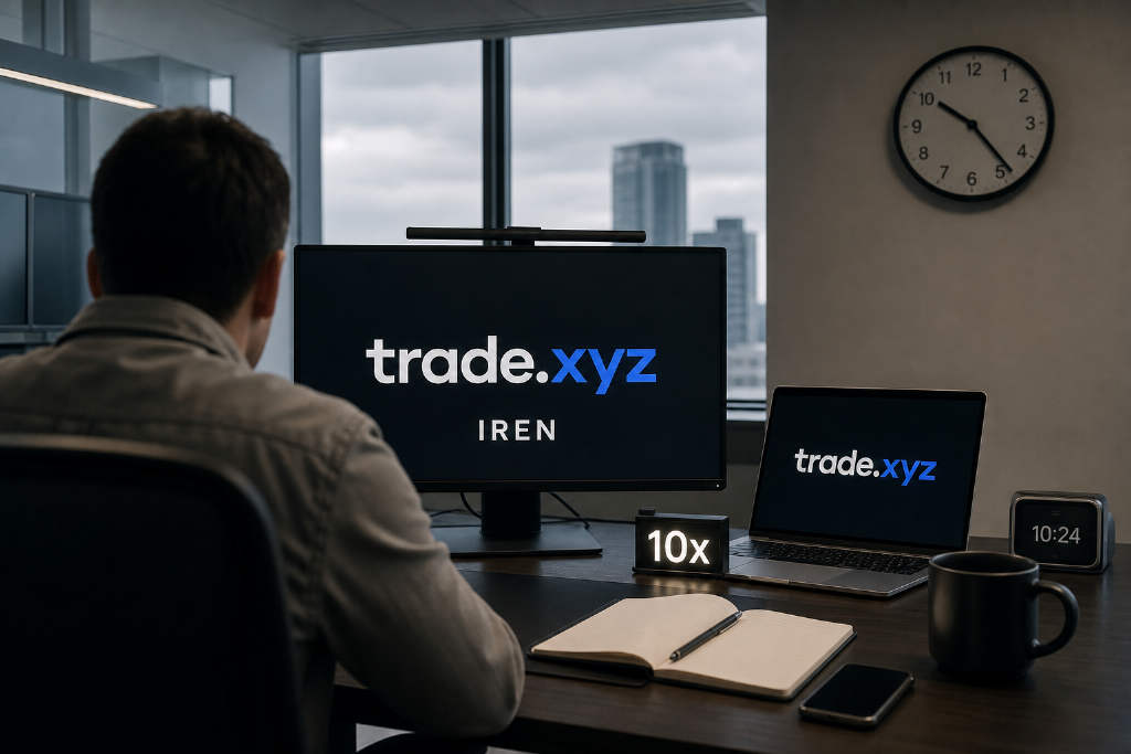 trade.xyz 上线 IREN,支持 10 倍杠杆与 7×24 交易