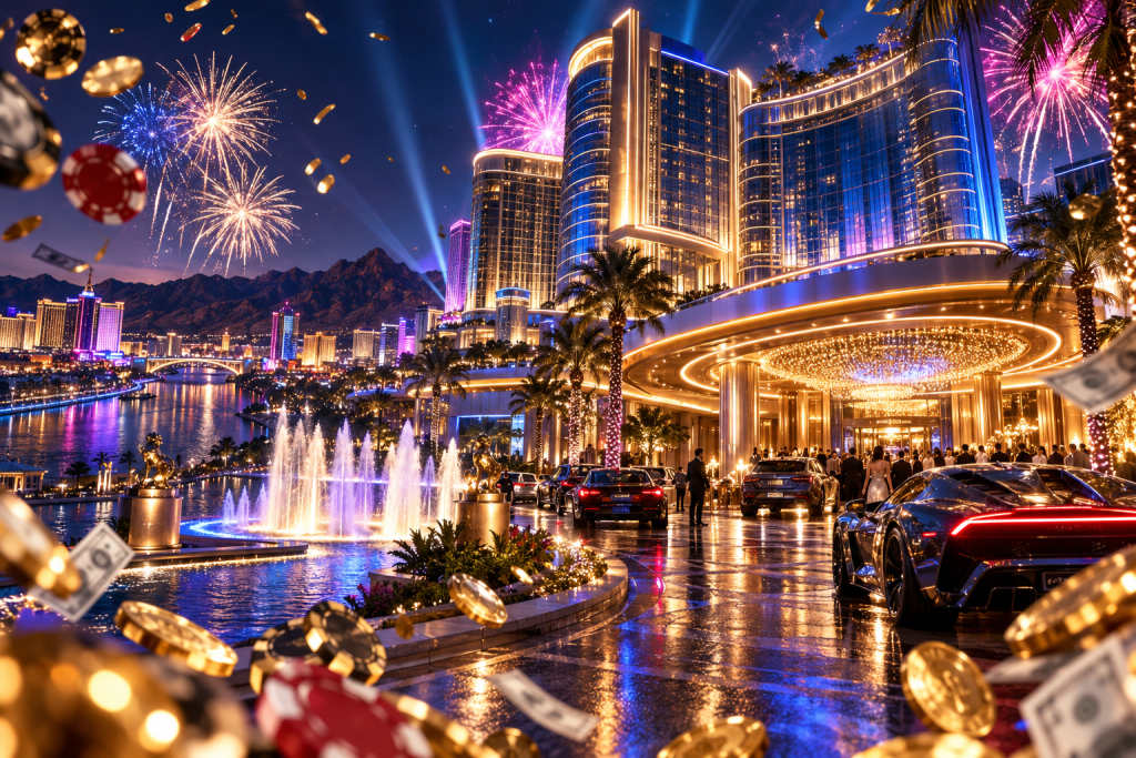Aquarius Casino Laughlin: fixed location and documented straight-line distances