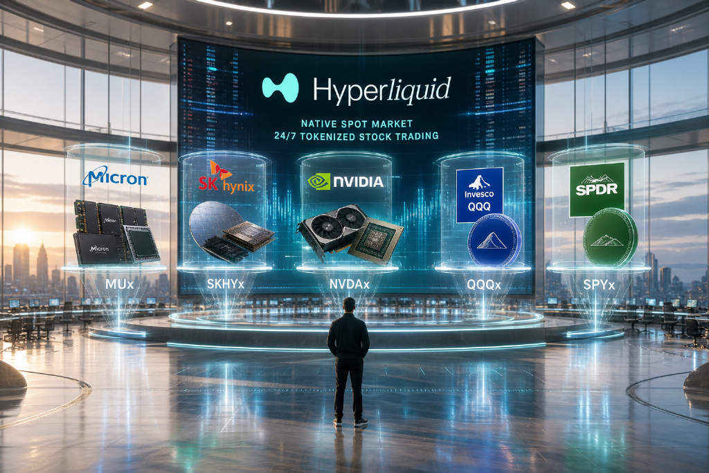 xStocks 在 Hyperliquid 上线 5 只代币化股票与 ETF