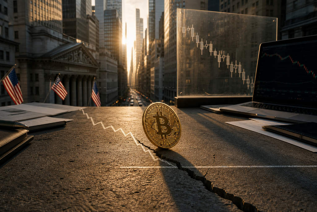 BTC连跌 6 日跌破关键趋势线,市场警惕重演 20% 级别回撤