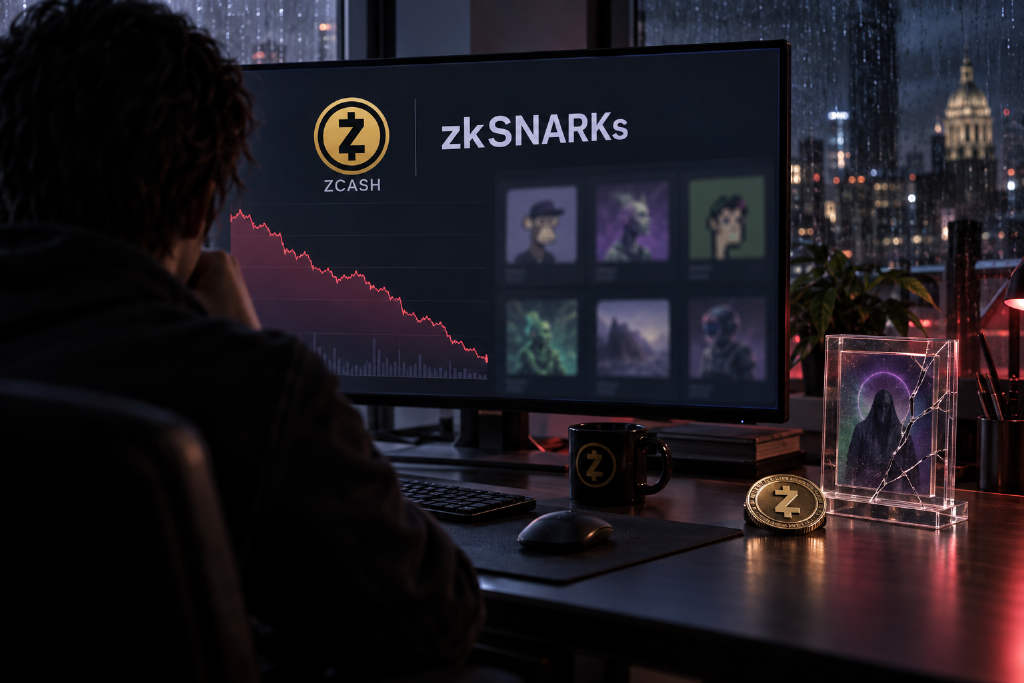ZEC 生态 NFT 项目 zkSNARKs 地板价跌至 0.976 ZEC