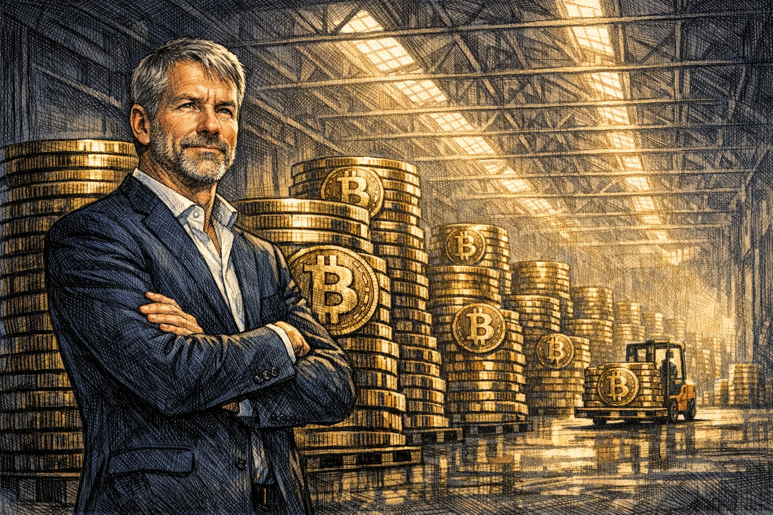 Saylor喊话“Even Bigger”预示加仓,Strategy同步推STRC半月配息方案