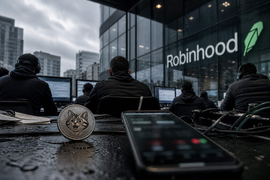 Robinhood Meme Coin ROBINCAT Market Cap Briefly Breaks $6.8M, Surges Over 130x Daily
