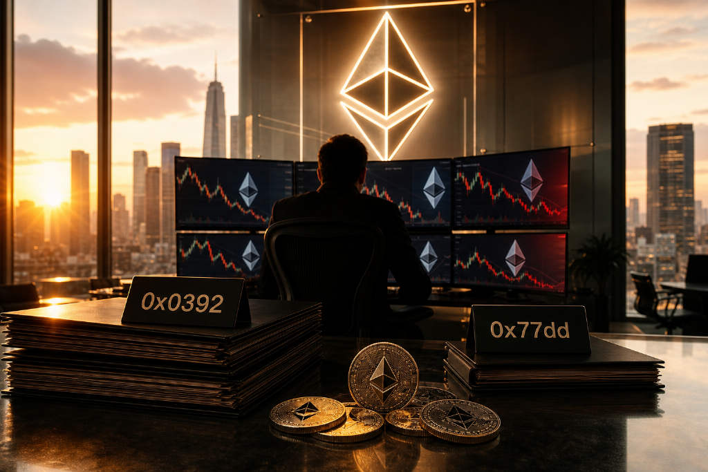 两名巨鲸继续加仓 ETH 多单,合计仓位约 1.45 亿美元