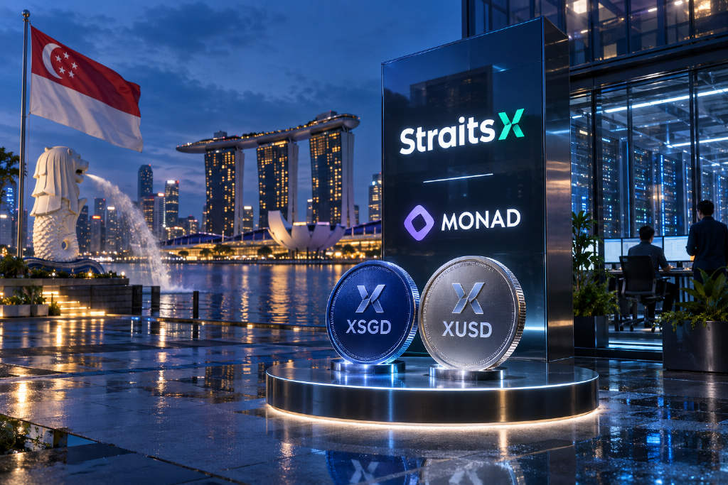 StraitsX 计划于 2027 年在 Monad 发行 XSGD 和 XUSD