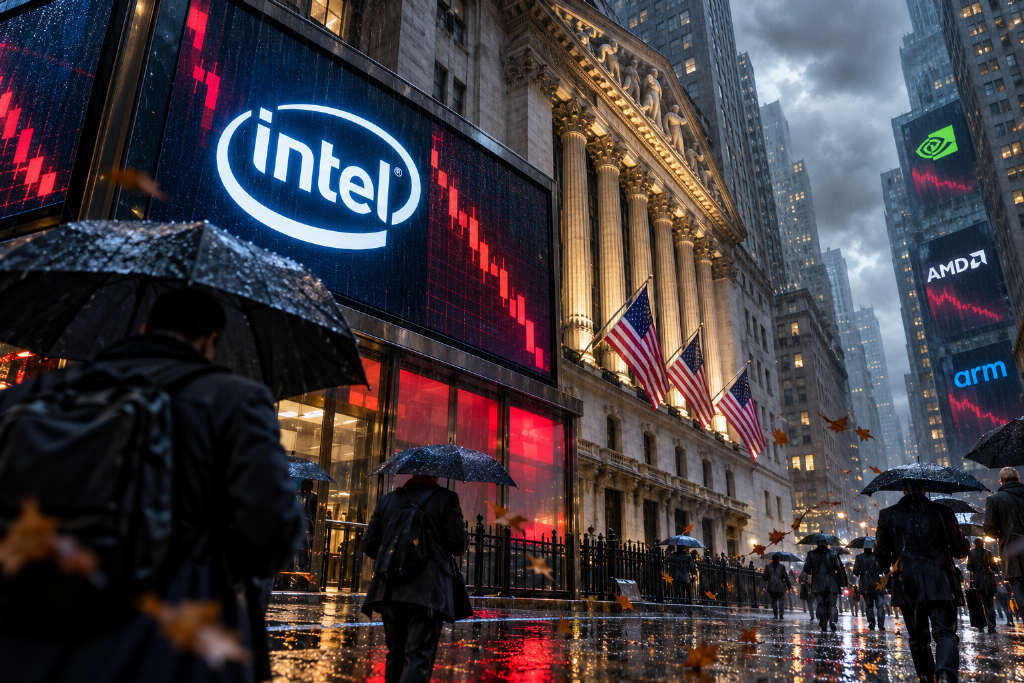 Intel plunge leads semiconductor sell-off as U.S. tech stocks come under pressure