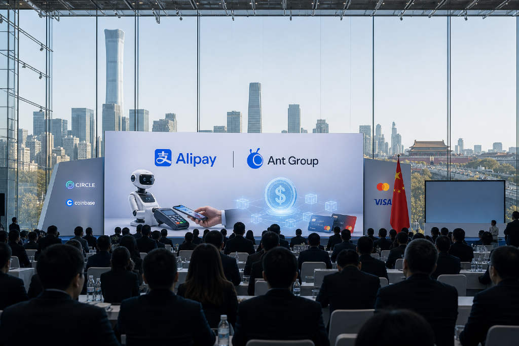 Alipay chief puts crypto payments on the AI agenda as Ant builds onshore AI checkout and Hong Kong stablecoin plans
