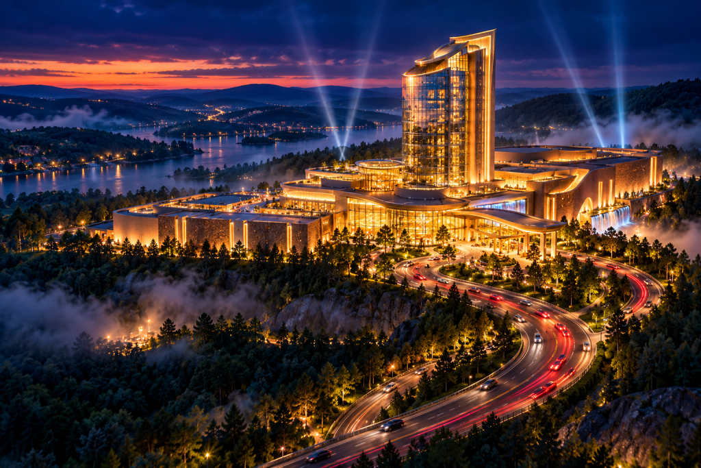 Mohegan Sun 的固定位置与距离测量方式