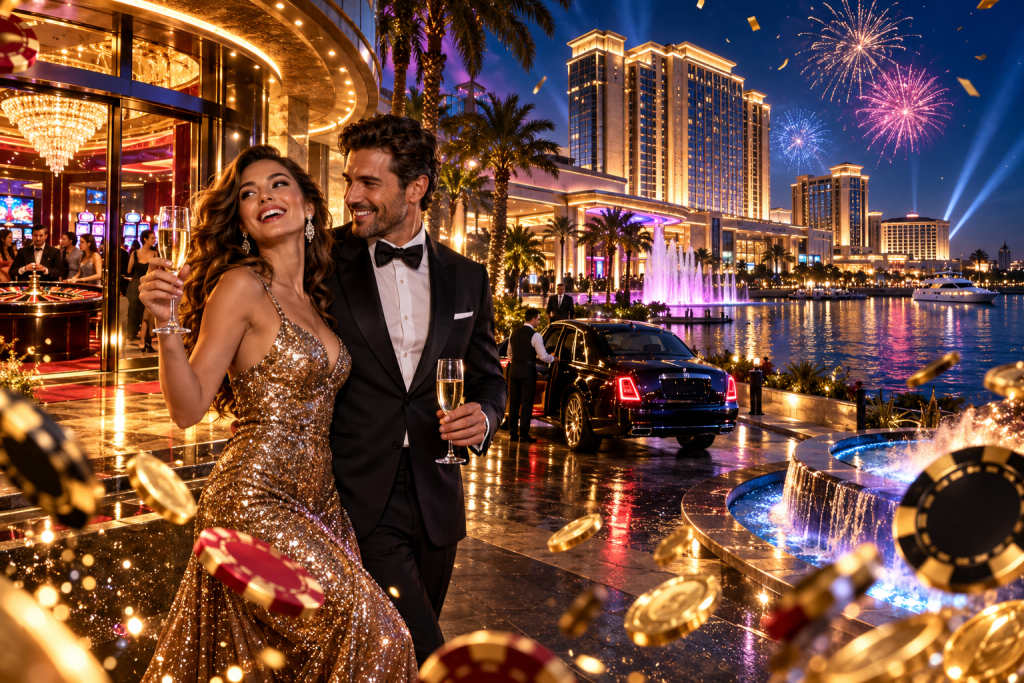 L'Auberge du Lac Casino Lake Charles:固定位置与已公开直线距离