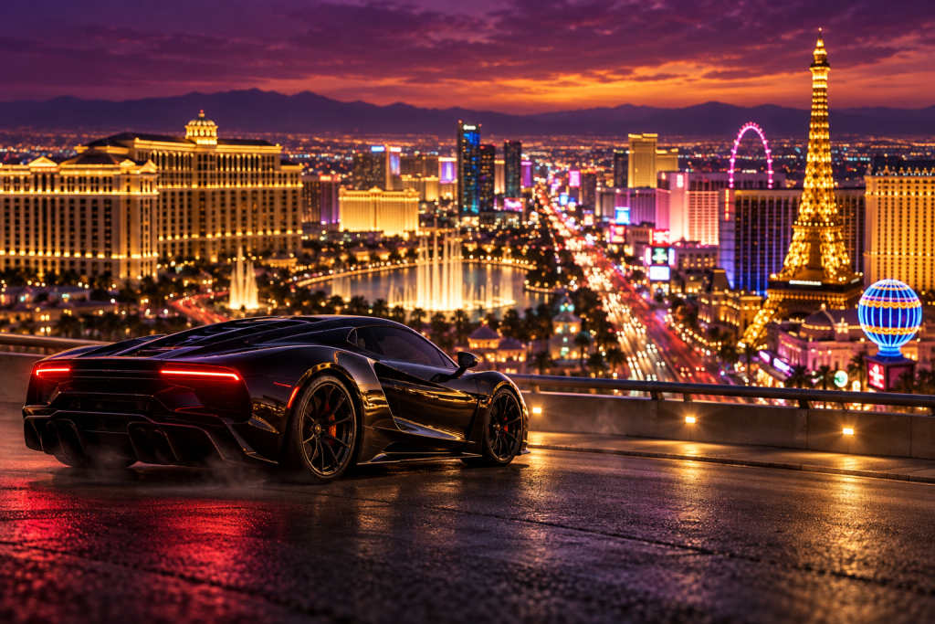 Las Vegas coordinates and the distances that hold up