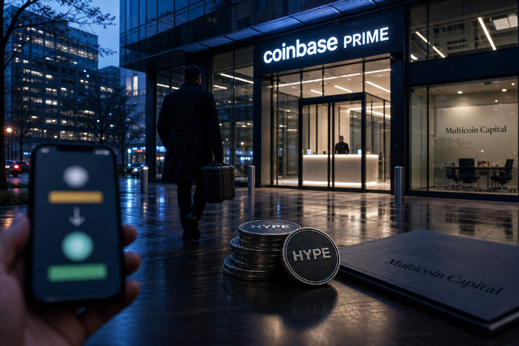 Multicoin Capital 向 Coinbase Prime 存入 6.273 万枚 HYPE